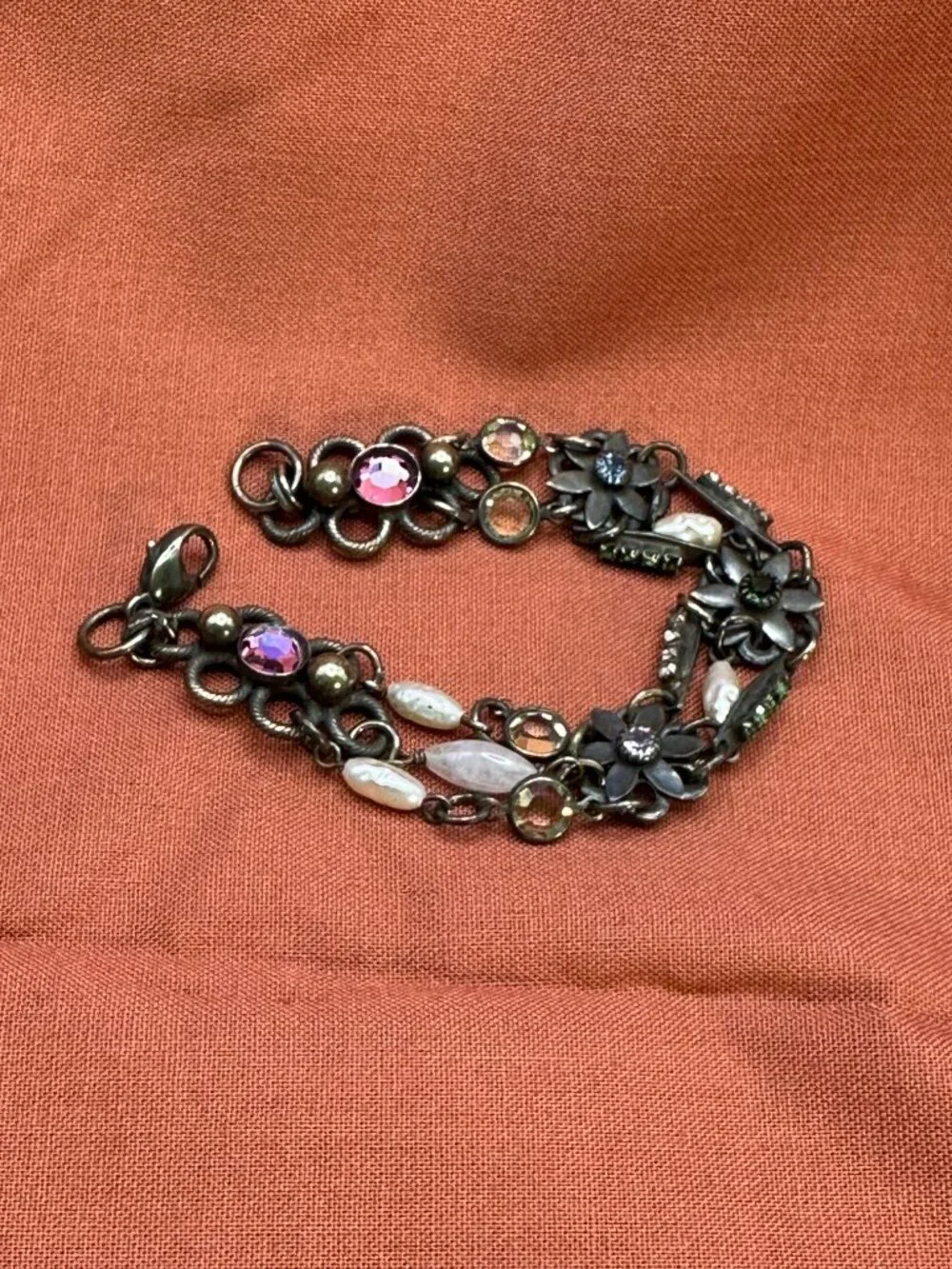 VTG Sorrelli Victorian Revival Swarovski Crystal Bracelet
